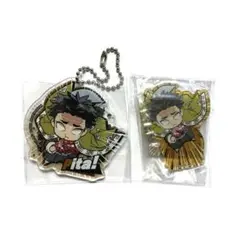 鬼滅の刃　ぴたでふぉめ　アクリルスタンド　アクリルキーホルダー　悲鳴嶼行冥