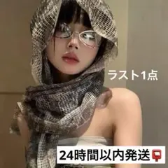 メッシュバラクラバ カモフラ 迷彩柄 y2k グランジ ストール カーキ