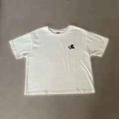 白 半袖 Tシャツ ミッキーマウス M