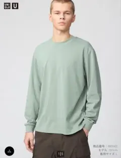 ユニクロ　エアリズムコットンクルーネックTシャツ　メンズ　L
