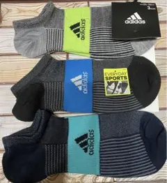 adidas◇アディダス スポーツソックス 3足セット 24~26cm 靴下
