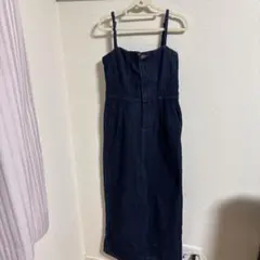 デニムサロペット Mサイズ ストラップ付き