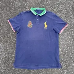 Polo Ralph Lauren ポロシャツ ネイビー ビックポニーSwag - メルカリ