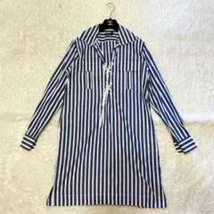 美品 POLO RALPH LAUREN ストライプ シャツワンピース ロープのサムネイル