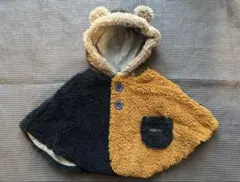 breeze ベビー ポンチョ くま耳 70〜80cm