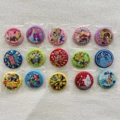 ディズニー　キャラクターズ　刺繍缶バッジ　ビスケット2 コンプリートセット