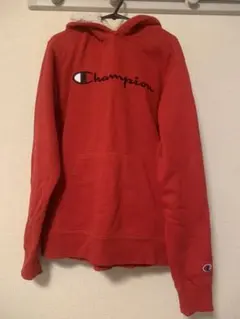 Champion フリースライニング パーカー XL レッド