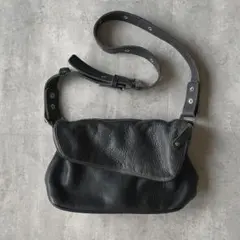 00s Vintage ワンショルダー レザーバック グランジ y2k パンク