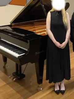 SHEIN ブラック ノースリーブ ニットワンピース Sサイズ　演奏会