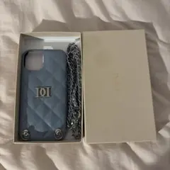 Darich キルティングビジュー iPhoneケース サックスブルー