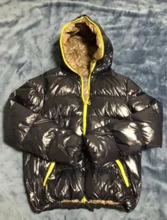 DUVETICA ダウンジャケット ネイビー×イエロー 52サイズ