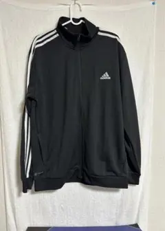 adidas トラックジャケット 黒 3本ライン