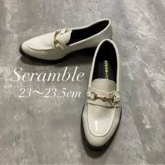 Scramble ビットローファー エナメル調 ホワイト M 23〜23.5cmのサムネイル