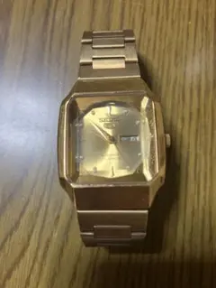 ジャンクseiko5時計ゴールド時間狂いますのサムネイル