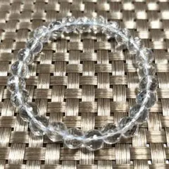 野*組様 カット水晶3Aブレスレット、約8ミリ玉