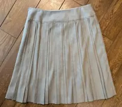 UNTITLED　プリーツスカート ベージュ