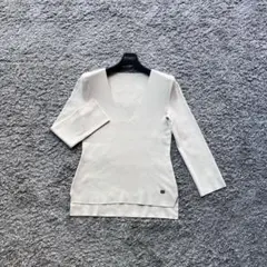 FOXEY NY 38 アイボリーベージュ ニットのサムネイル