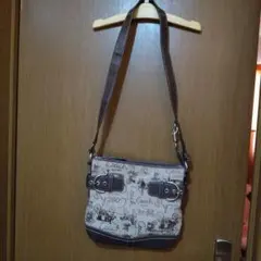 希少 コーチ ショルダーバッグ ホースアンドキャリッジ 馬車 茶 ブラウン