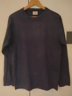 【定番】Goodwear　ロングスリーブＴシャツ 紺　メイドインＵＳＡ　Ｍ
