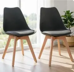 IKEA ODGER ダイニングチェア チャコール2脚 - メルカリ
