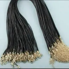 チョーカー☆レザー紐☆ネックレスコード☆ハンドメイド