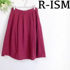 『R-ISM』＊膝丈スカート＊冬生地＊厚手＊ボルドー