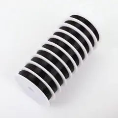 【ブラック1巻】ステンレス ナイロンコートワイヤー アクセサリー用 テグス