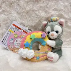 ぬいぐるみバッジ　ドーナツ　フィルドウィズジョイ　ジェラトーニ　ダッフィー