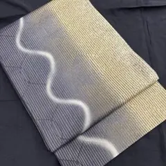 正絹 洒落袋帯 全通 両面 銀座結びに最適 お値下げしました❣️