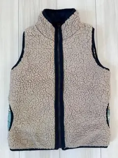 キッズ　ボアベスト　リバーシブル　120cm