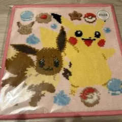 新品タグ付き ポケモンセンター シェニール織りタオル ハンカチ