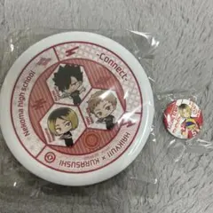 【新品未使用】 ハイキュー　くら寿司　お皿 1枚・缶バッチ1個 2点セット