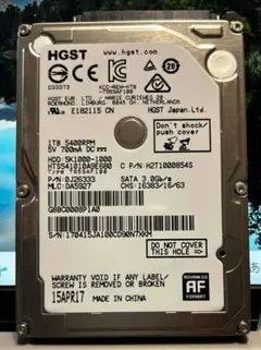 HGST 1TB SATA HDD HTS541010A9E680