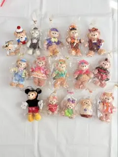 ダッフィー（Duffy） &フレンズ　16体セット ぬいぐるみバッチ