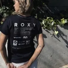 ROXY HISTORICAL LOGO 半袖Tシャツ ブラックのサムネイル