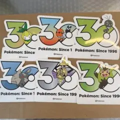 韓国限定】ポケモン 30周年記念ステッカー 3枚セット - メルカリ