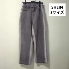 SHEIN　ストレートデニムパンツ　グレー　Sサイズのサムネイル