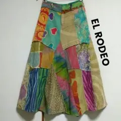 EL RODEO　エルロデオ　ロングスカート　異素材　パッチワーク　古着