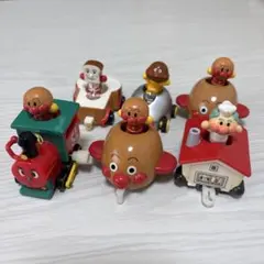 アンパンマン トレイン ５種　６体セット　レトロ