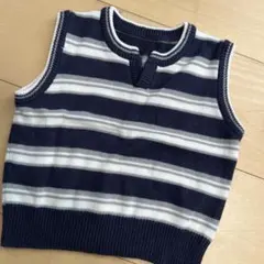 COMME CA DU MODE ベビーベスト 90cm ネイビー