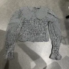 ZARA ギンガムチェック ブラウス