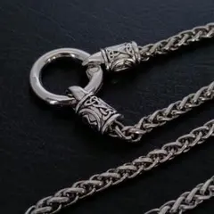 ヴィンテージ シルバー 925 チェーン ネックレス 4mm 60cm
