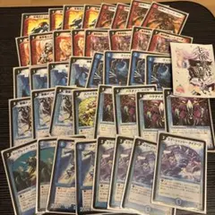 デュエマ　赤青速攻デッキ用パーツ40枚