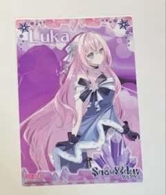 SNOW MIKU 2025 クリアビジュアルポスター　巡音ルカ