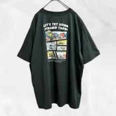 a1337 しまむら×ロゴス　コラボTシャツ4L　キャンプ柄　アニメ　アウトドアのサムネイル