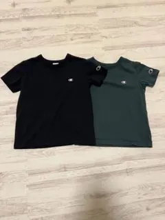 Champion Tシャツ 2枚セット ブラック グリーン