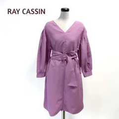 訳あり未使用 ♡レイカズン ☆春ワンピ パフ袖 M〜L／ピンク