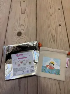 りぼん　スリーコインズ　ちびまる子ちゃん ミニ巾着 スリコ