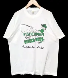 VINTAGE FISHERMEN ジョーク USA製 Tシャツ XL
