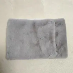 ⭐匿名配送⭐ファーネックウォーマー グレー 白